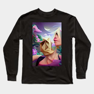 Abstract, Surrealism Mystical World Long Sleeve T-Shirt